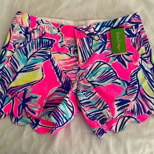 NWT Lilly Pulitzer Buttercup Shorts Women’s Size 6 Tiki Pink Cabana Craze